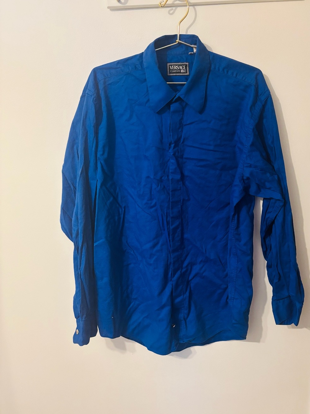 Versace Classic V2 Vintage 90’s Button Down Long Sleeve Shirt Size 42
